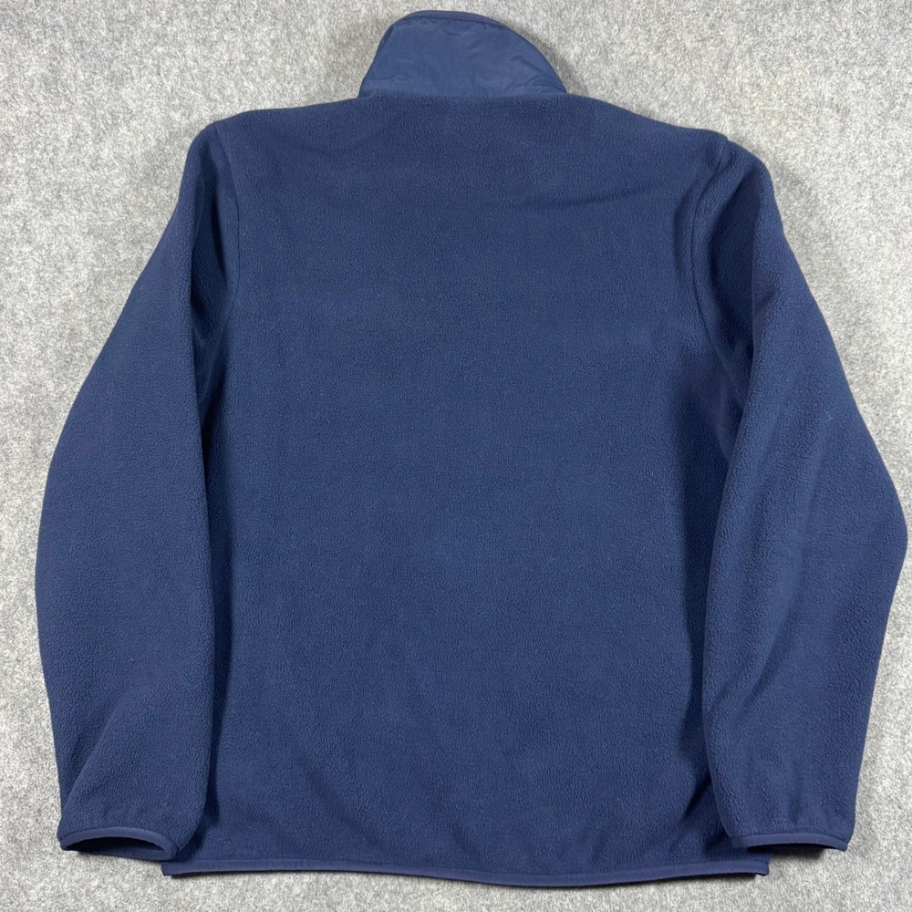Patagonia Synchilla Jacket Mens M Navy Blue Full Zip Fleece Mock Neck Pocket - Picture 5 of 11